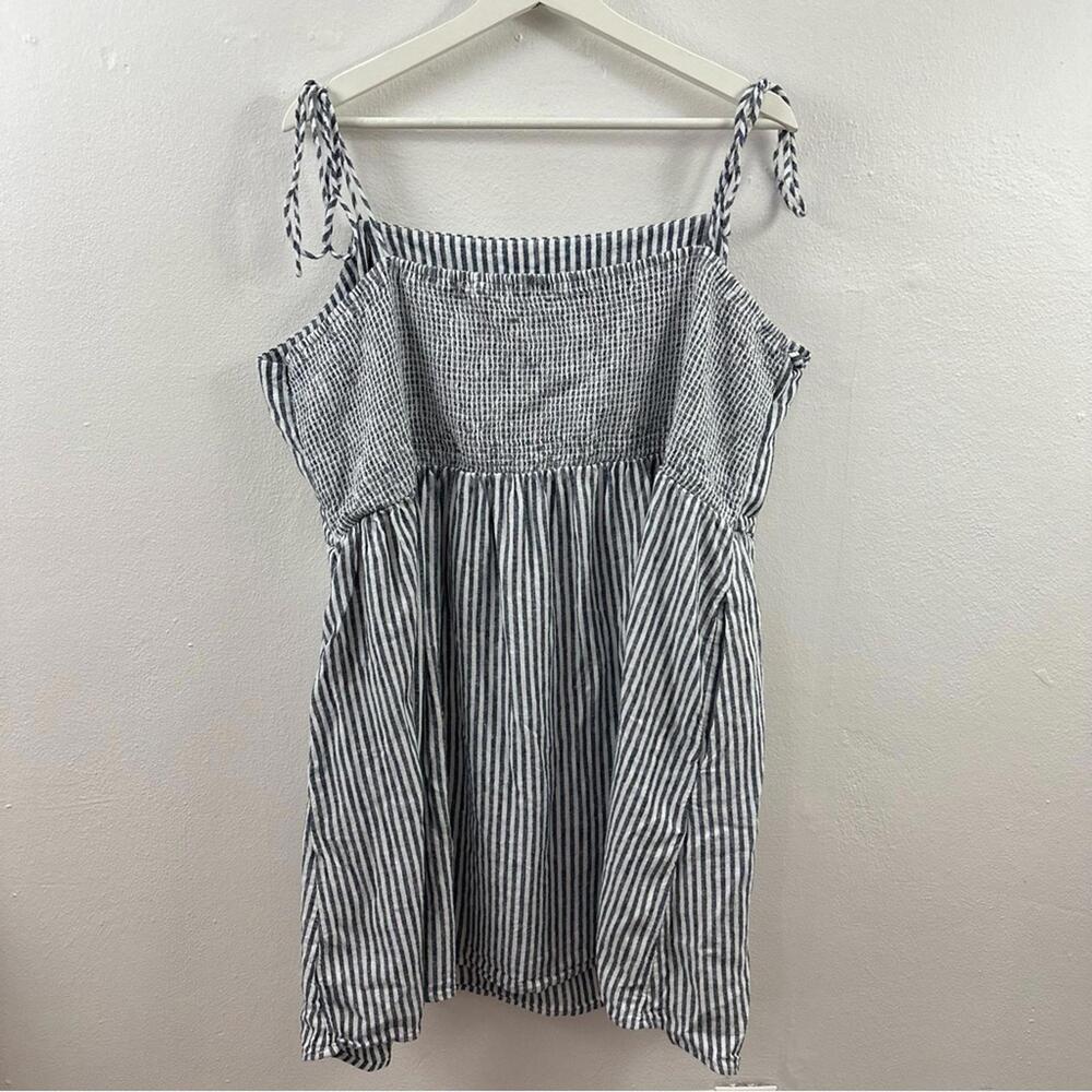 Old Navy Women’s Linen Blend Striped Dress Size 4X - Picture 2 of 5